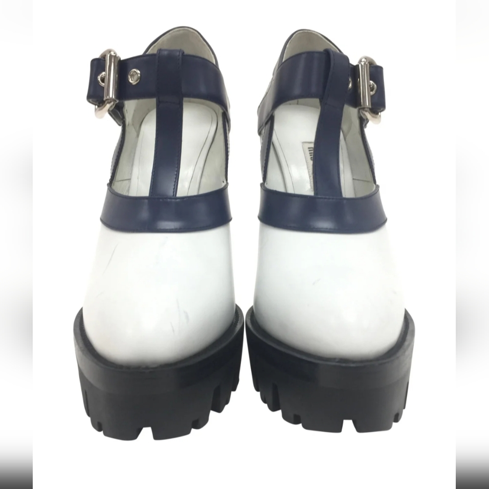 Miu Miu  moto Maryjane - leather heel
